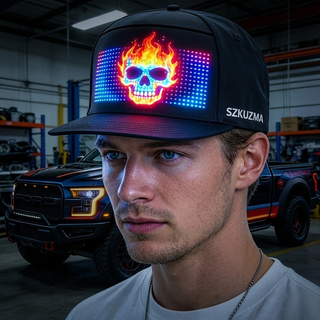 Programmable LED Hat with APP Control | Custom Text, Animation & Graffiti Display, USB Rechargeable, Adjustable Fit for Men & Women, Glowing Light-Up Cap for - product image 11