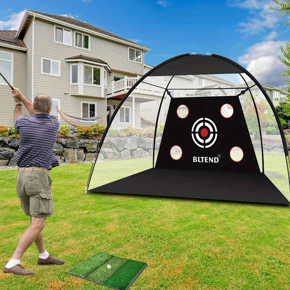 Golf Practice Net 10x7ft with Hitting Mat – Portable Golf Chipping Net for Backyard Indoor Outdoor Use – Golf Gifts for Men Dad Golfers – Golf Training Net for - product image 9