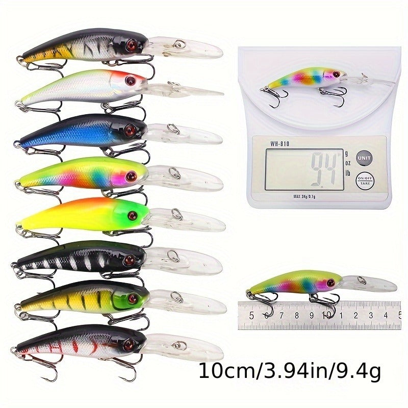 Plastic Crankbait Hard Baits for Freshwater & Saltwater Angling – Minnow Fishing Lures Set 43pcs - product image 8