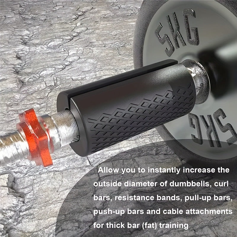 Barbell Add-On | Rubber Dumbbell Grip Strengtheners 2pcs - product image 7