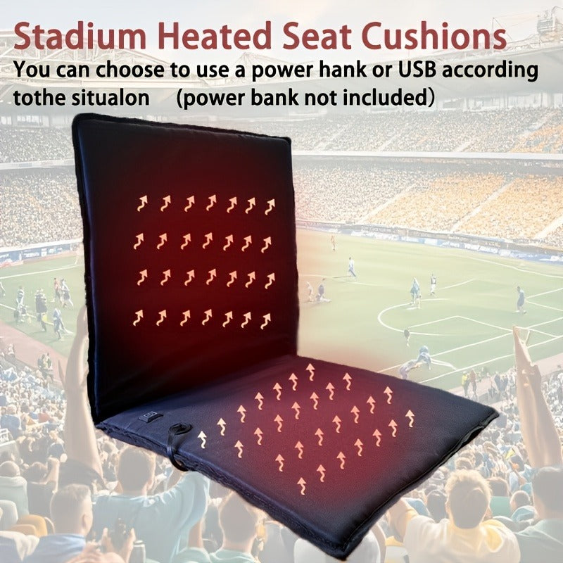 USB Heated Seat Cushion Foldable Heating Pad with 3 Adjustable Heat Modes – Travel-friendly Electric Warming Cushion for Stadium, Camping, Office & Outdoor - product image 9