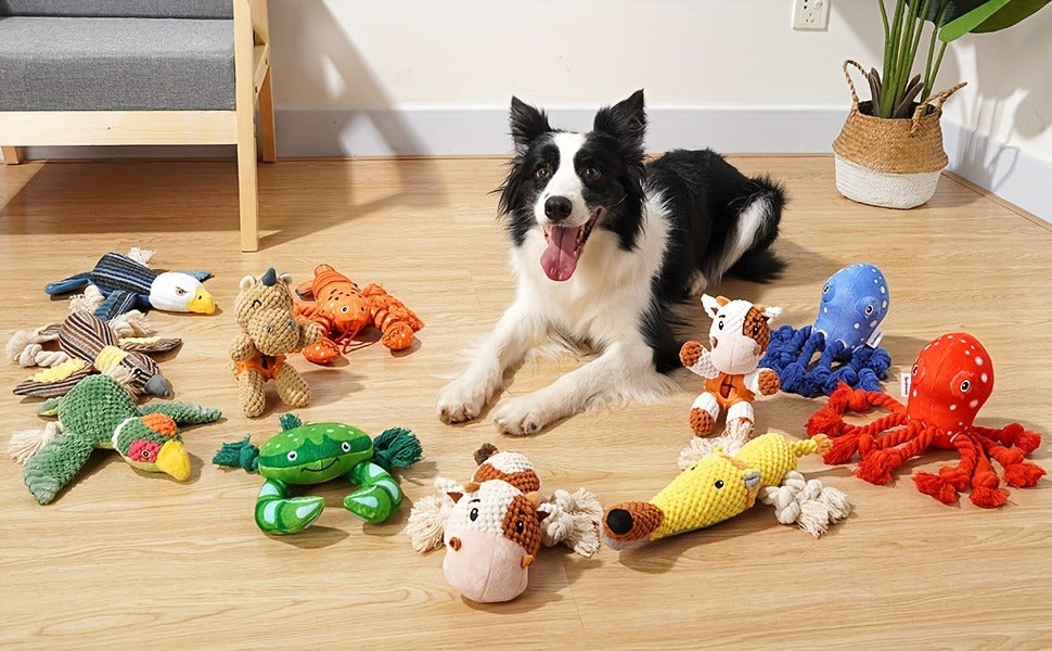 Squeaky Plush Cow Dog Toy with Crinkle Paper | Interactive Tug of War Chew Toy for Small Medium Large Dogs, Cute Cattle Design Washable Pet Toy for Fetch Play - product image 7