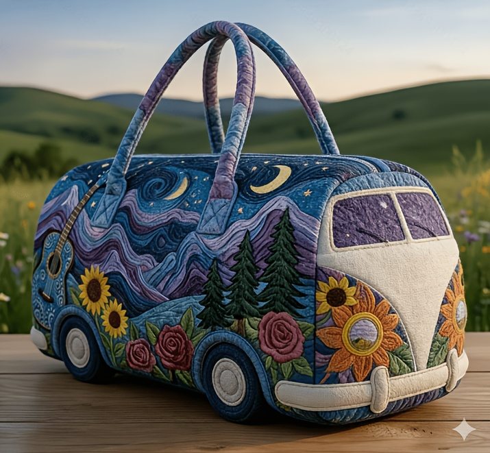 2026 New Quilted Patchwork Handbag, Vintage Patchwork Overnight Travel Bag, Fitness Clutch, Short Trip Overnight Bag - product image 6