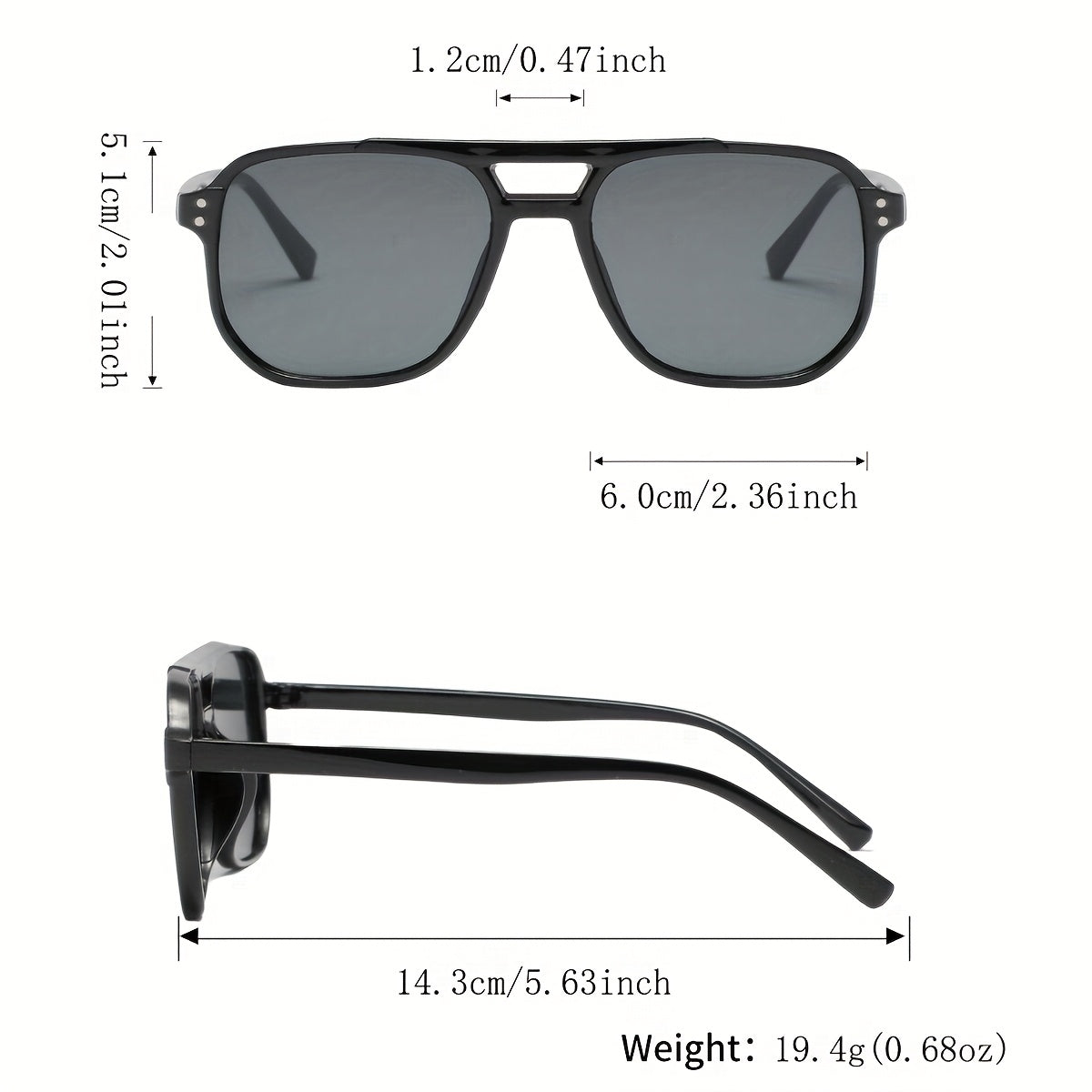 Oversized Round Novelty Glasses 12 Pack Multicolor Tortoiseshell – Double Frame Full Rim Plastic Eyewear Bulk Set for Party Prom Photo Shoot Costume, European - product image 3