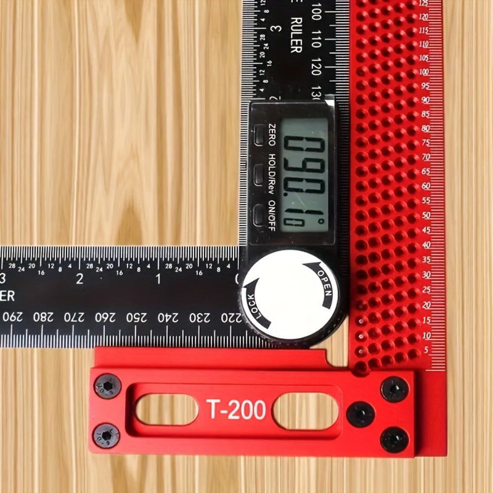 T-Square Marking Gauge 200mm Aluminum Alloy Woodworking Cross Calibration Height Ruler Precision T-Type Layout Tool for Carpentry DIY - product image 5