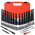 Magnetic Nut Driver Set 47pcs - Magnetic Screwdriver Bits & Socket Set, SAE 1/4"-9/16" & Metric 6-14mm, 1/4" Hex Shank, Strong Magnetism, for Drill & Impact Driver, Home & Professi - product image 8
