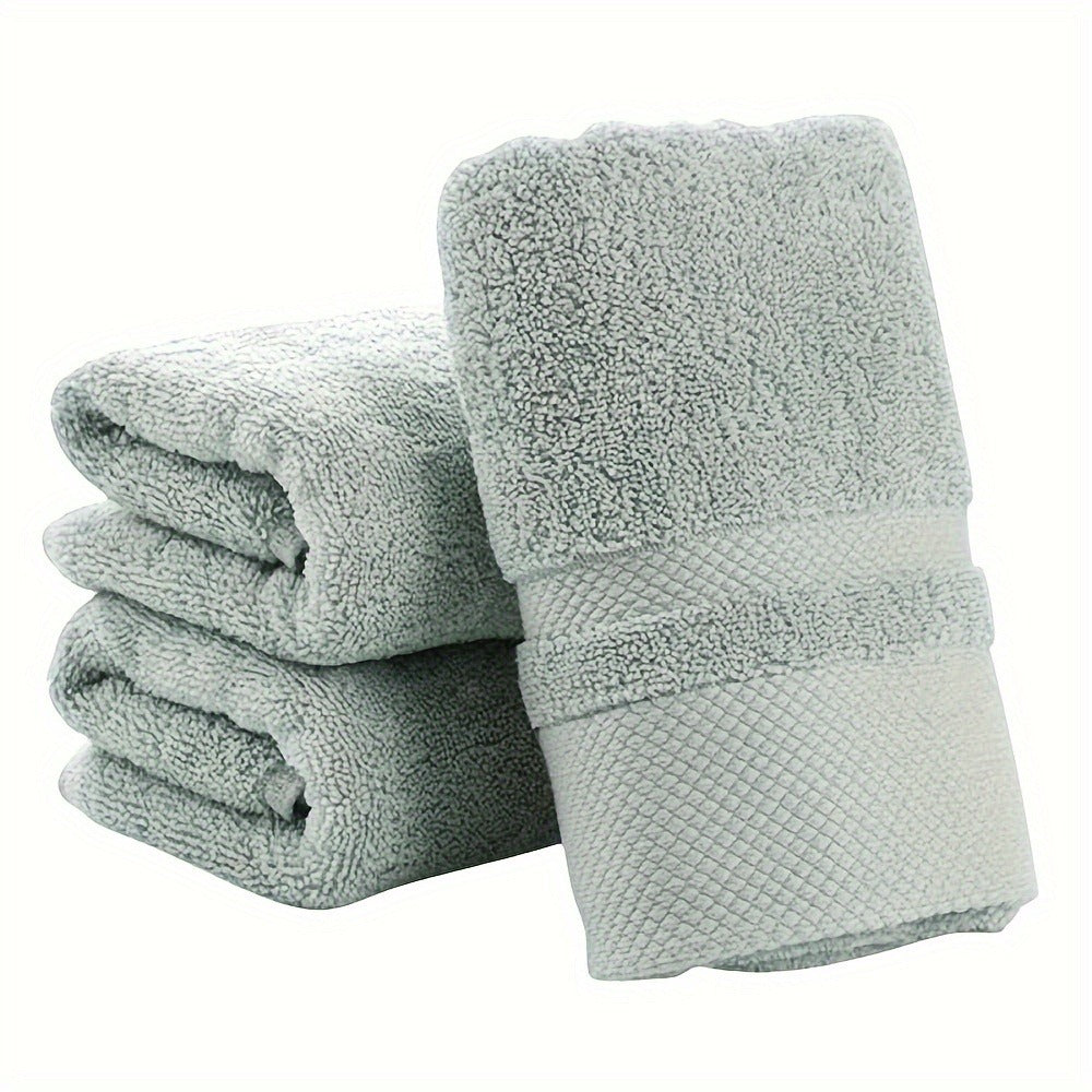 100% Cotton Bath Towel 500GSM Ultra Absorbent Soft Quick Dry Thick Hand Towel for Bathroom Gym Machine Washable Khaki Purple Blue Gray Green White 6-Pack Colorful - product image 7