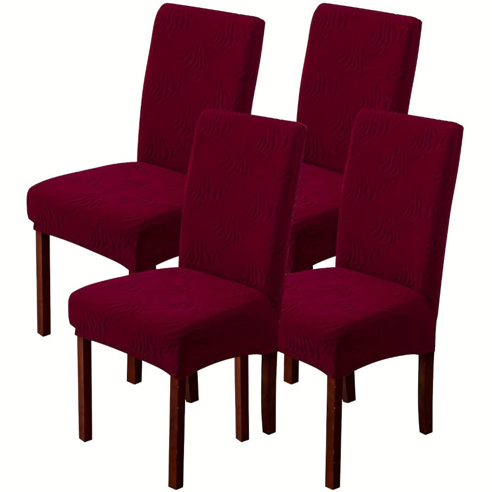 Dining Chair Covers Stretch Jacquard Slipcovers Removable Washable Chair Protector for Kitchen Hotel Restaurant Set of 4 or 6 - product image 24