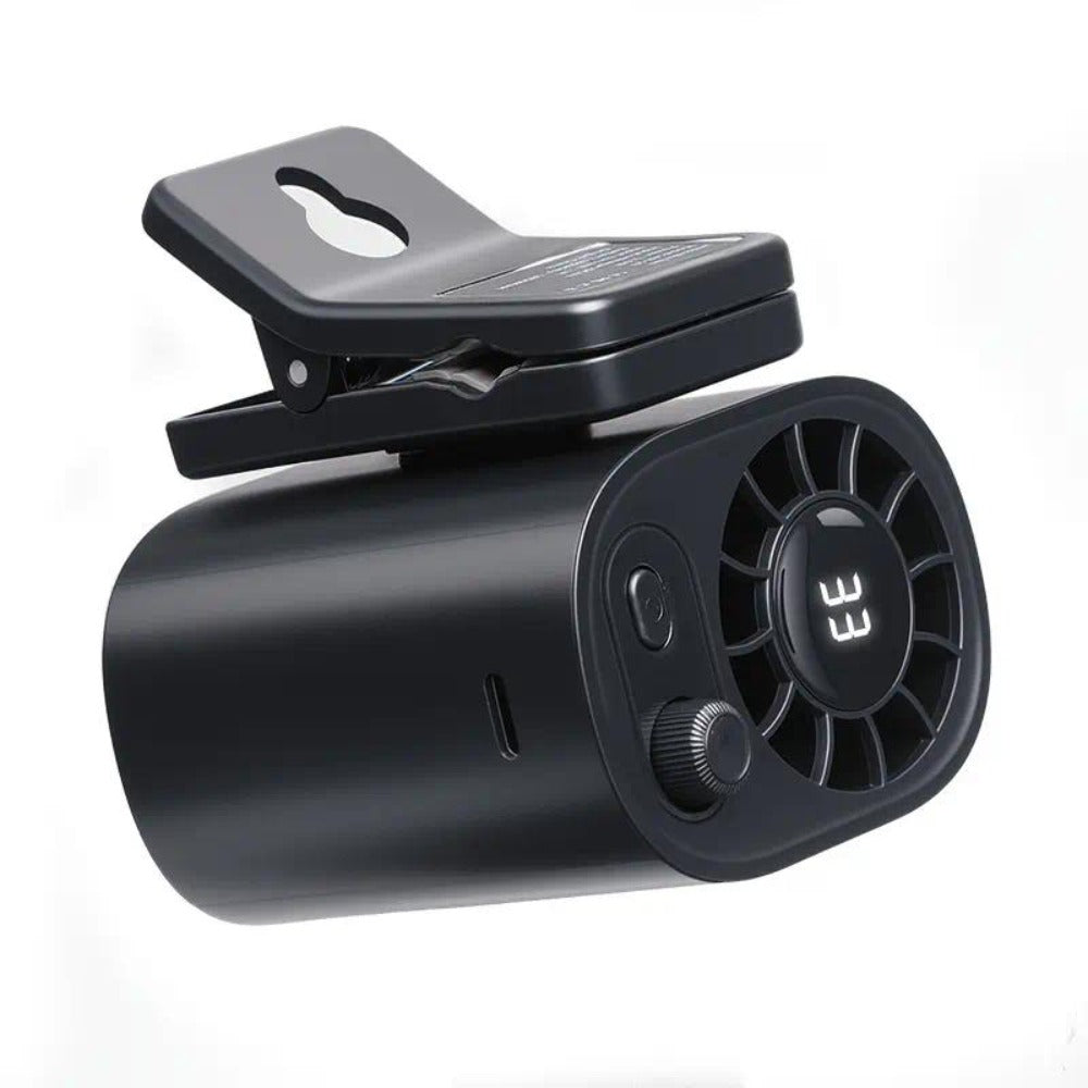 Clip-On Car Fan USB Rechargeable Sun Visor Fan Adjustable Speed Portable Quiet Mini Cooling Fan for Car Truck SUV Road Trip Summer Travel - product image 2