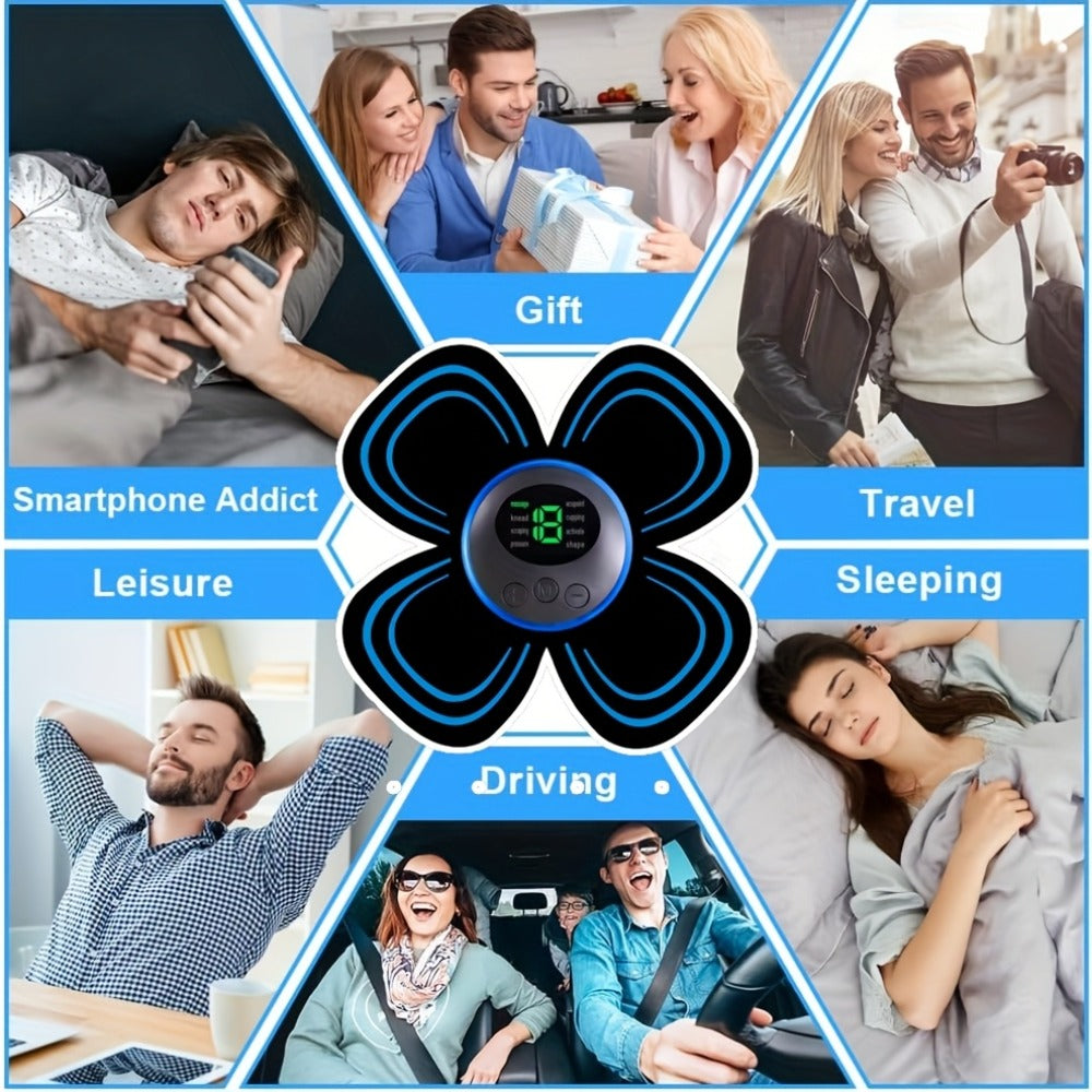 EMS Muscle Stimulator Massager Patch – Full Body Electric Massage Device with 8 Modes & 19 Intensity Levels for Shoulder, Arm, Leg, Waist & Cervical Spine Pain Relief - product image 5