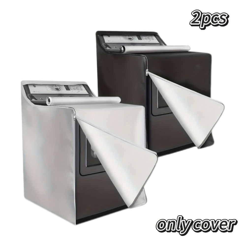 Washer Dryer Cover 420D Heavy Duty Waterproof, Indoor Outdoor Washing Machine Protector with Zipper Window, Fits Top Load & Front Load Washers Dryers, Dustproof UV-Resistant Laundr - product image