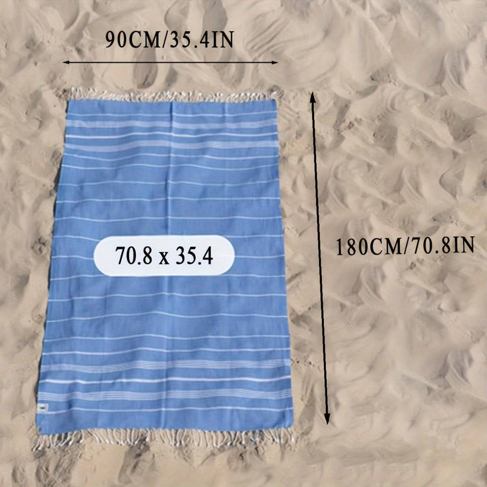 Turkish Beach Towels 2 Pack Sand Free Quick Dry Oversized Extra Large Lightweight Sandproof Compact Pool Swim Travel Camping Vacation Gift for Men Women Yellow Orange Blue Pink Pur - product image 4