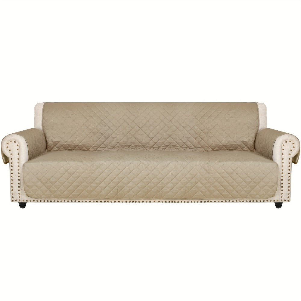Sofa Slipcover 5-Layer Quilted Thick Sofa Cover Protector Elastic Strap Non-Slip Washable Pet Friendly Universal Fit 3 4 Seater Couch Cover for Living Room - 10 Colors - product image 27