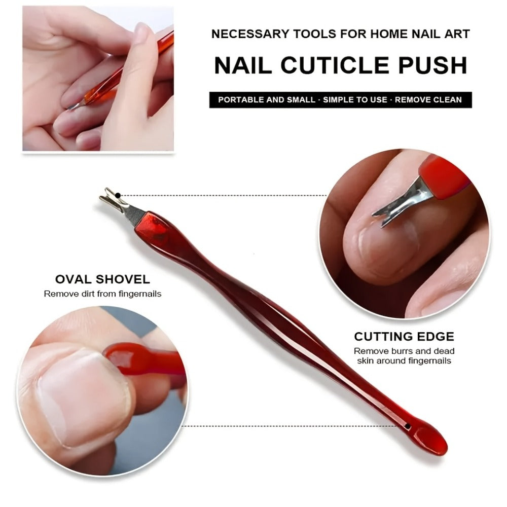 Gel Nail Manicure Kit 7-in-1 with LED Lamp – Stainless Steel Nail Art Tool Set, Cuticle Remover, Nail File, Polisher & Finger Separator, Complete Salon & Home DIY Nail Care Kit for - product image 11