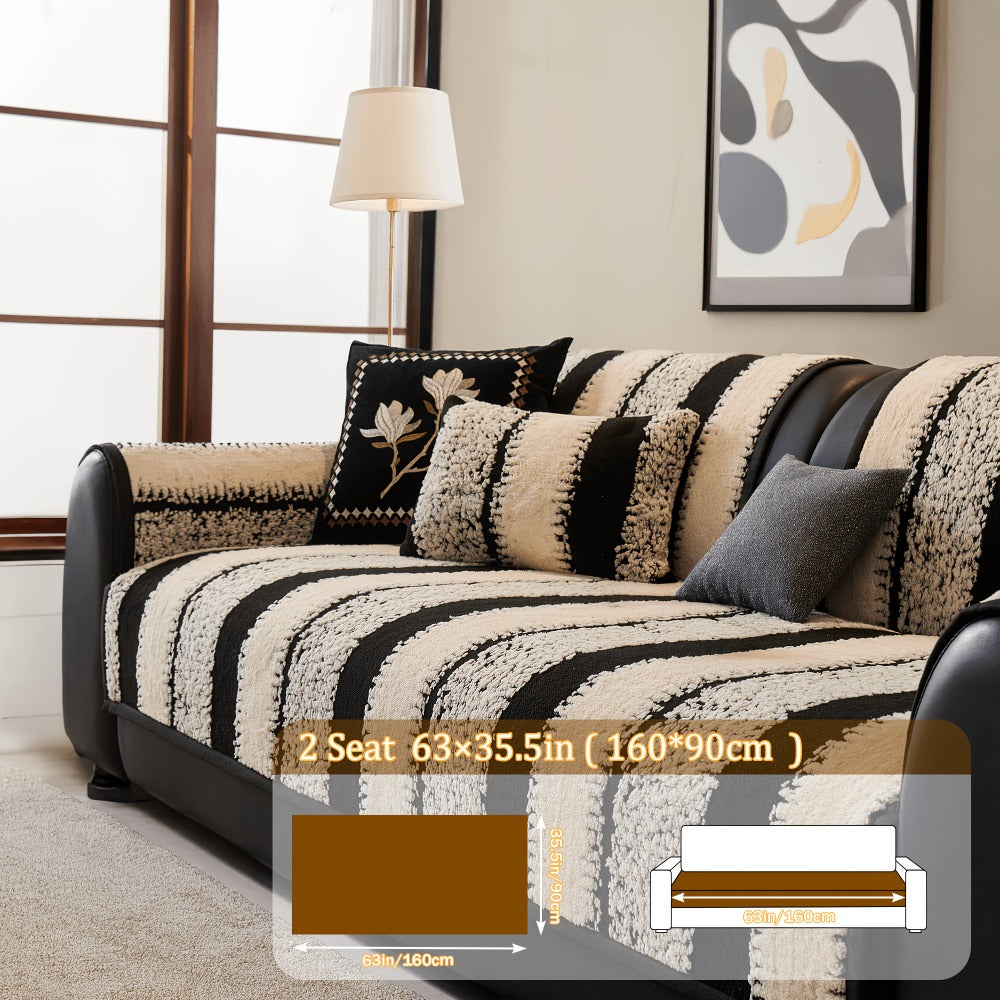 Sofa Cover Plush Non-Slip Washable Sectional Couch Slipcover Soft Durable Furniture Protector for Pets Cats Dogs 2 3 4 Cushion Sofa L-Shape Modern Sofa Pad Warm Sitting Cover All S - product image 3