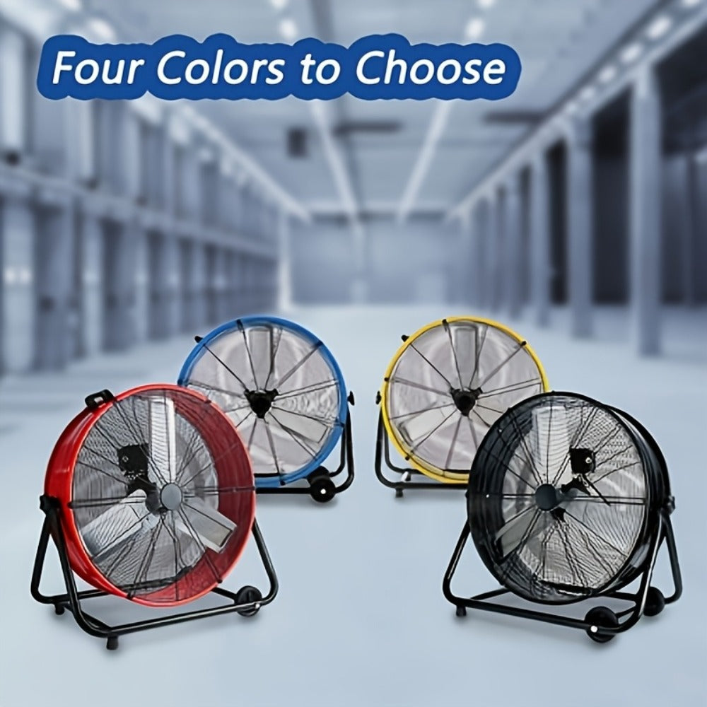 Industrial Floor Fan 24 Inch 9000 CFM Heavy Duty Drum Fan 3-Speed 360 Degree Tilt with Casters and Handle for Warehouse Garage Patio Workshop Gym Large Area Cooling - product image 12