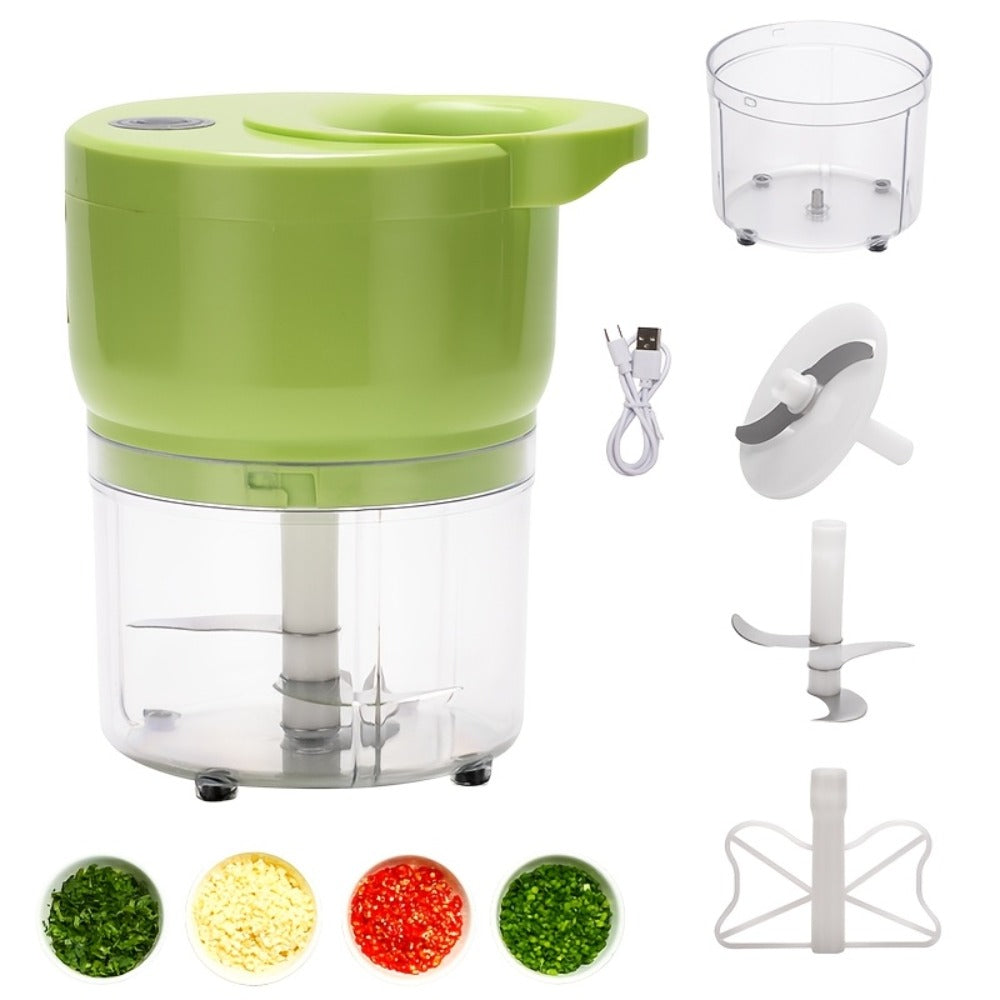 Electric Food Chopper Mini Garlic Crusher USB Rechargeable Meat Grinder 3.38oz 8.45oz Portable Wireless Kitchen Tool - product image 3