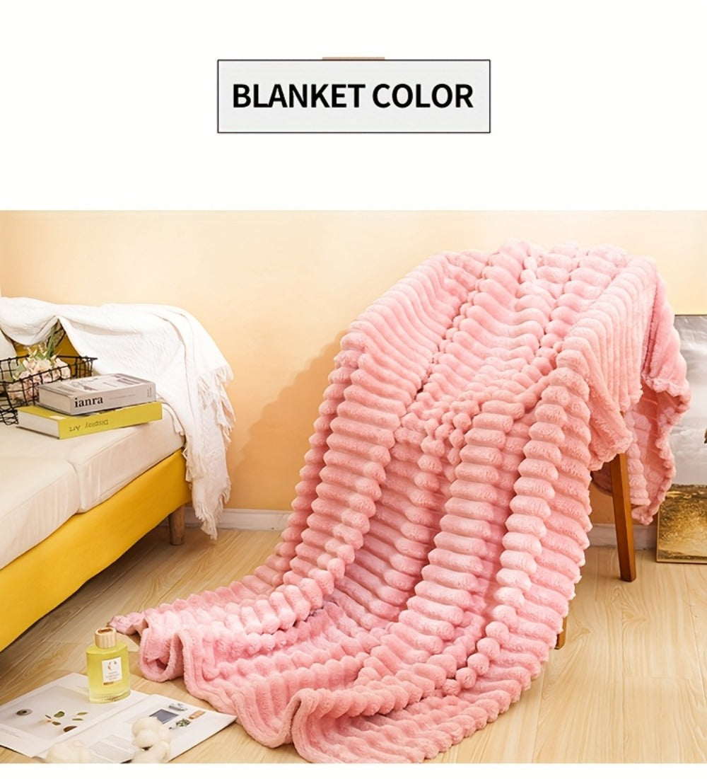 500gsm Heavy Plush Blanket – Ultra Thick Soft Warm Fluffy Blanket for Bed, Sofa & Travel, Baby to Double Size, 5 Colors - product image 40