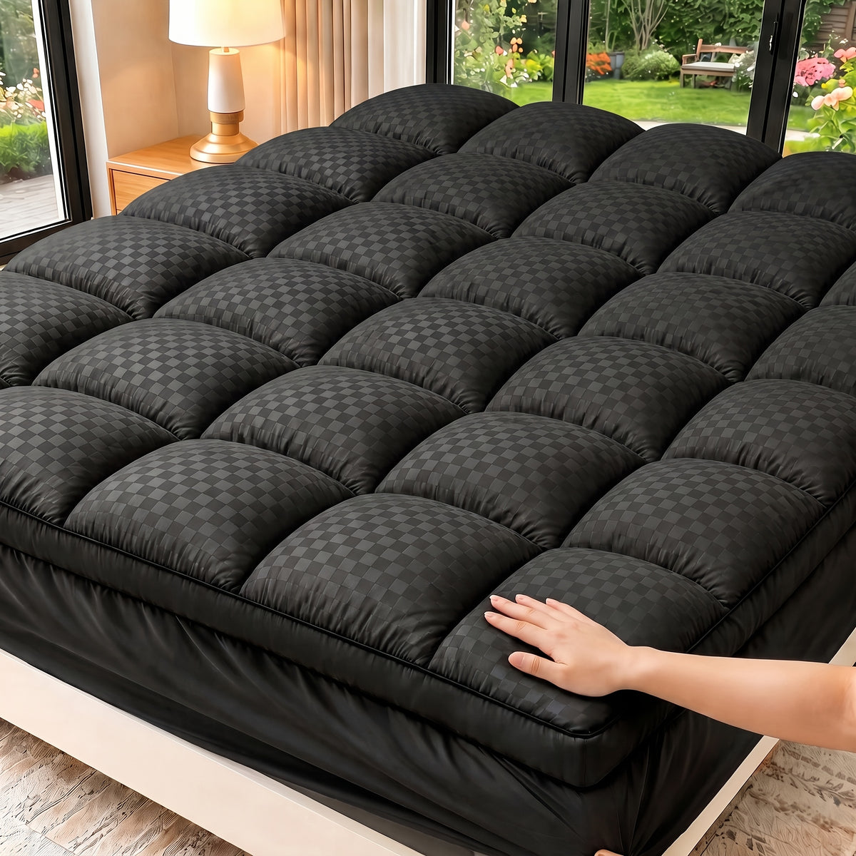 Luxury Soft Buffer Mattress Pad, Non Slip Fully Enclosed Edge Design, Anti Collision Anti Knock, Gap Filling for Safer Sleep, Suitable for Home Bedrooms and - product image 5