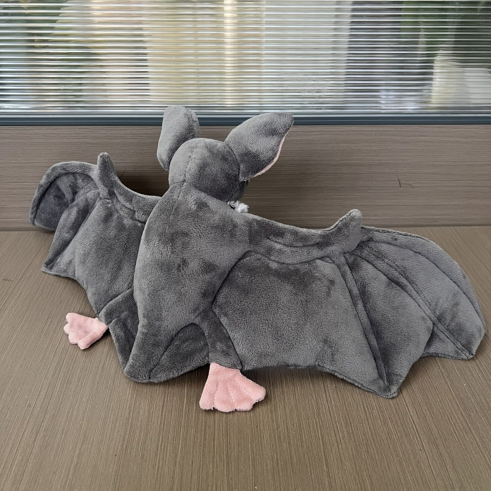 Giant Bat Plush Stuffed Animal 23 Inch Wingspan Soft Grey Spooky Bat Toy Halloween Decor Gift for Kids Adults Bat Lovers Gothic Fans Animal Lovers for Parties - product image 7