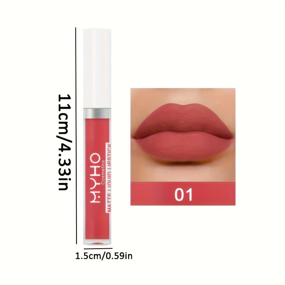 Velvet Matte Lip Gloss Set 9pcs — Waterproof High Pigment Non-Stick Lip Glaze, Long-Lasting Creamy Formula for All Skin Tones, 18 Shades, Perfect Makeup Gift for Women - product image 6