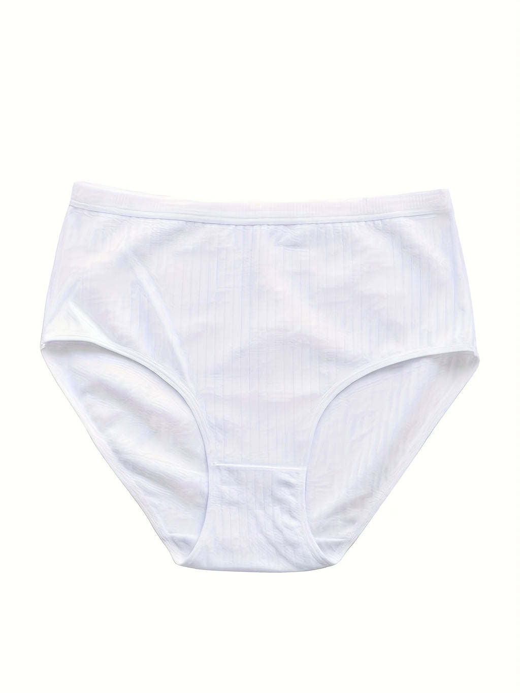 [8pcs High Rise Briefs] 8pcs Solid Simple High Rise Briefs, Comfy Breathable Stretchy Intimates Panties, Women's Lingerie & Underwear - product image 8