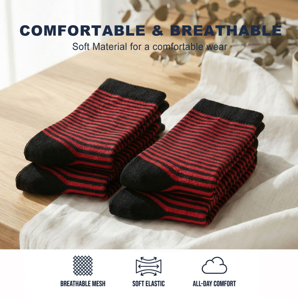 4-Pack Diabetic Socks Men Women Thermal Bamboo Non-Binding Circulation Moisture-Wicking Comfort Socks L XL - product image 9