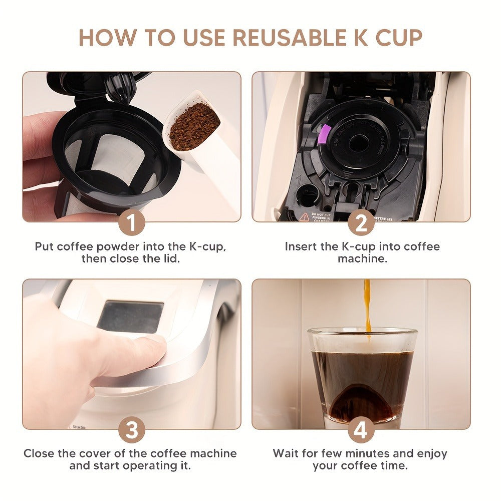 Reusable K-Cup Coffee Pods for Keurig 1.0 & 2.0, Refillable K-Cup Filters Universal Fit, Eco-Friendly Reusable Coffee Pod Filters, 6 Colors, Use Any Ground Coffee - product image 7