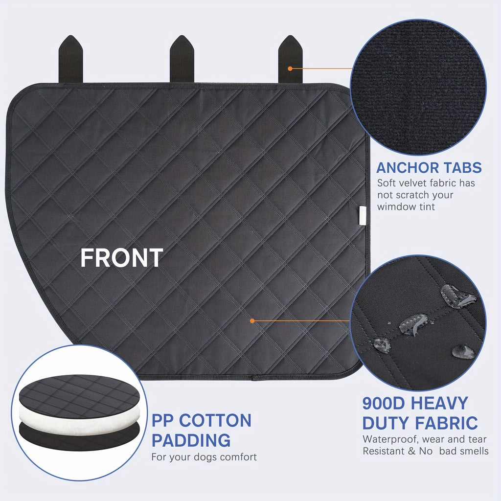 Pet Scratch Guard Cover for Car Interior Door Panel, Waterproof Dirt-Resistant with Exclusive Lock Tabs & Armrest Straps, Fits All Cars Trucks SUVs, 22"x29" | Car Door Protector for Dogs 2-Pack