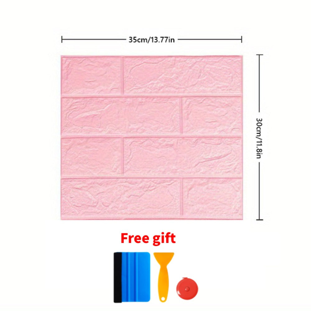 3D Peel and Stick Wood Grain Wallpaper Panels 50/100pcs - Self-Adhesive Waterproof PVC Foam Wall Tiles, Anti-Collision Textured Wall Decor for Bedroom Living Room Kitchen DIY Renov - product image 10