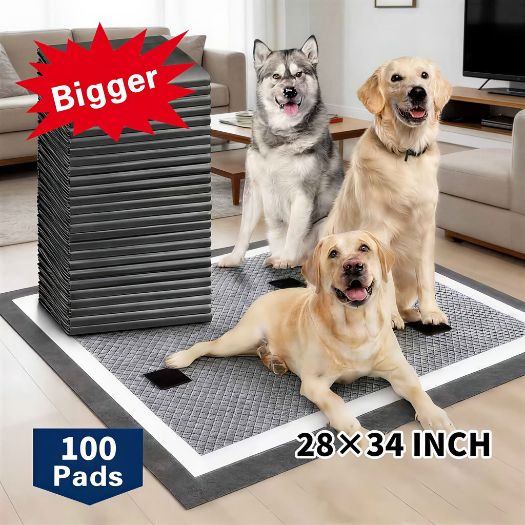 Puppy Pee Pads Jumbo Extra Large for Big Dogs | 6-Layer Heavy Duty Leakproof & Odor Control, Quick-Dry Super Absorbent Training Pads for Housebreaking, Senior - product image 3