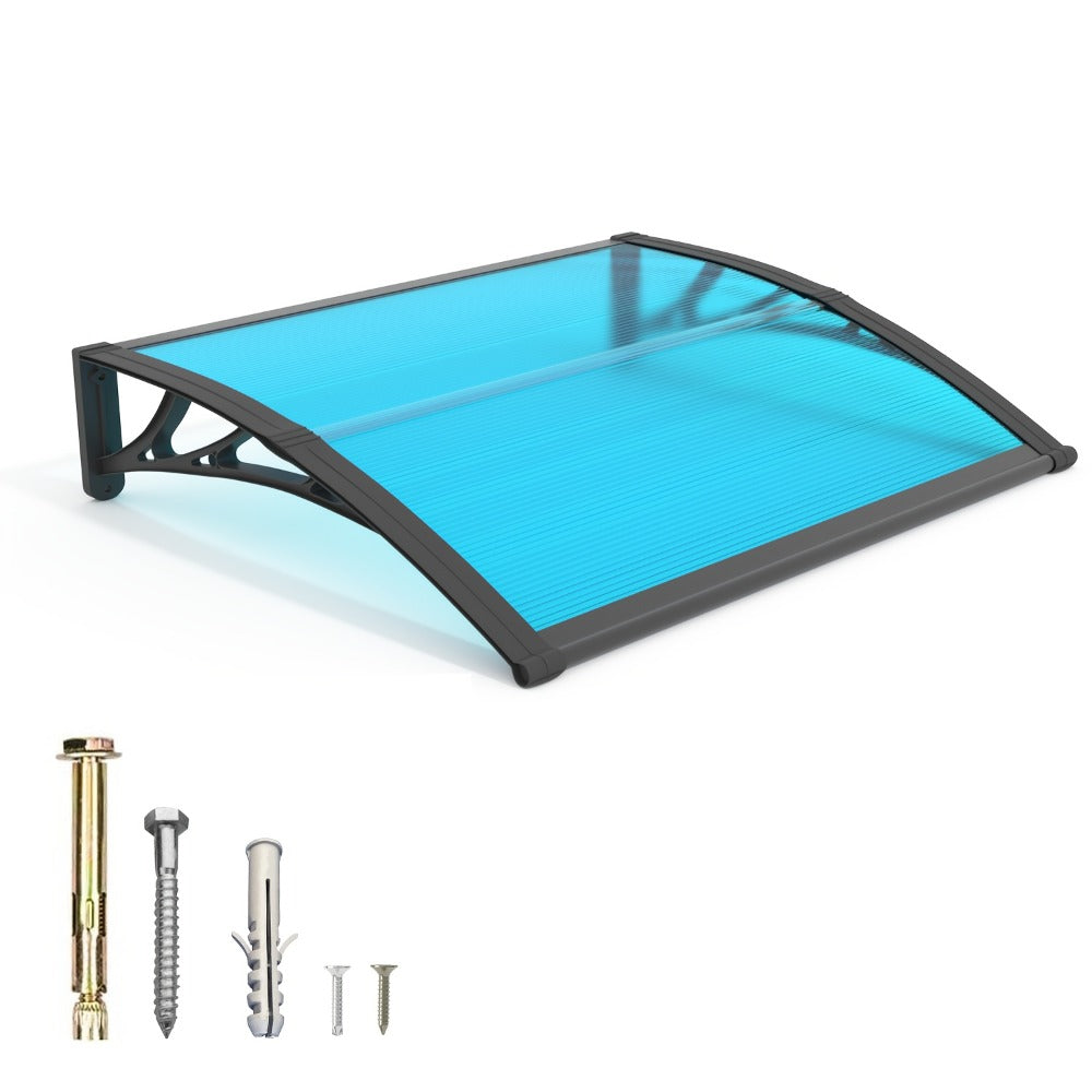 Window Awning Door Canopy Polycarbonate Overhang – UPF 50+ UV & Rain Protection, Leak-Proof Hollow Sheet, Weather-Resistant Outdoor Patio Awning for Doorways, Windows, Storefronts  - product image 13
