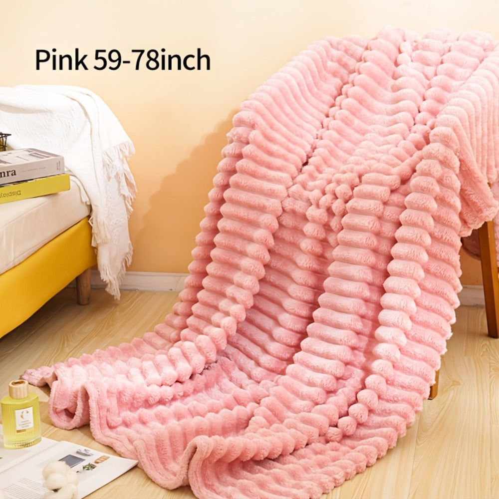 500gsm Heavy Plush Blanket – Ultra Thick Soft Warm Fluffy Blanket for Bed, Sofa & Travel, Baby to Double Size, 5 Colors - product image 17