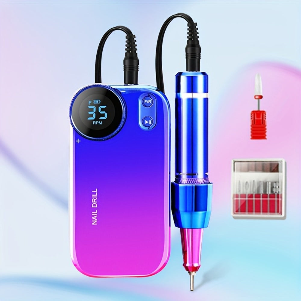 Electric Nail Polisher & Buffer Rechargeable High Power — Professional Manicure Pedicure Machine for Nail Buffing Polishing Dead Skin Callus Removal, Cordless Nail Shine Tool for H - product image 9