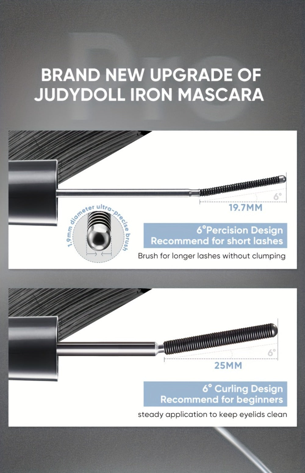3D Curling Mascara Waterproof Volumizing Lengthening Smudge-Proof Nourishing Eyelash Wand Long-Lasting Black Brown Korean Makeup Style for All Eye Types Women - product image 21