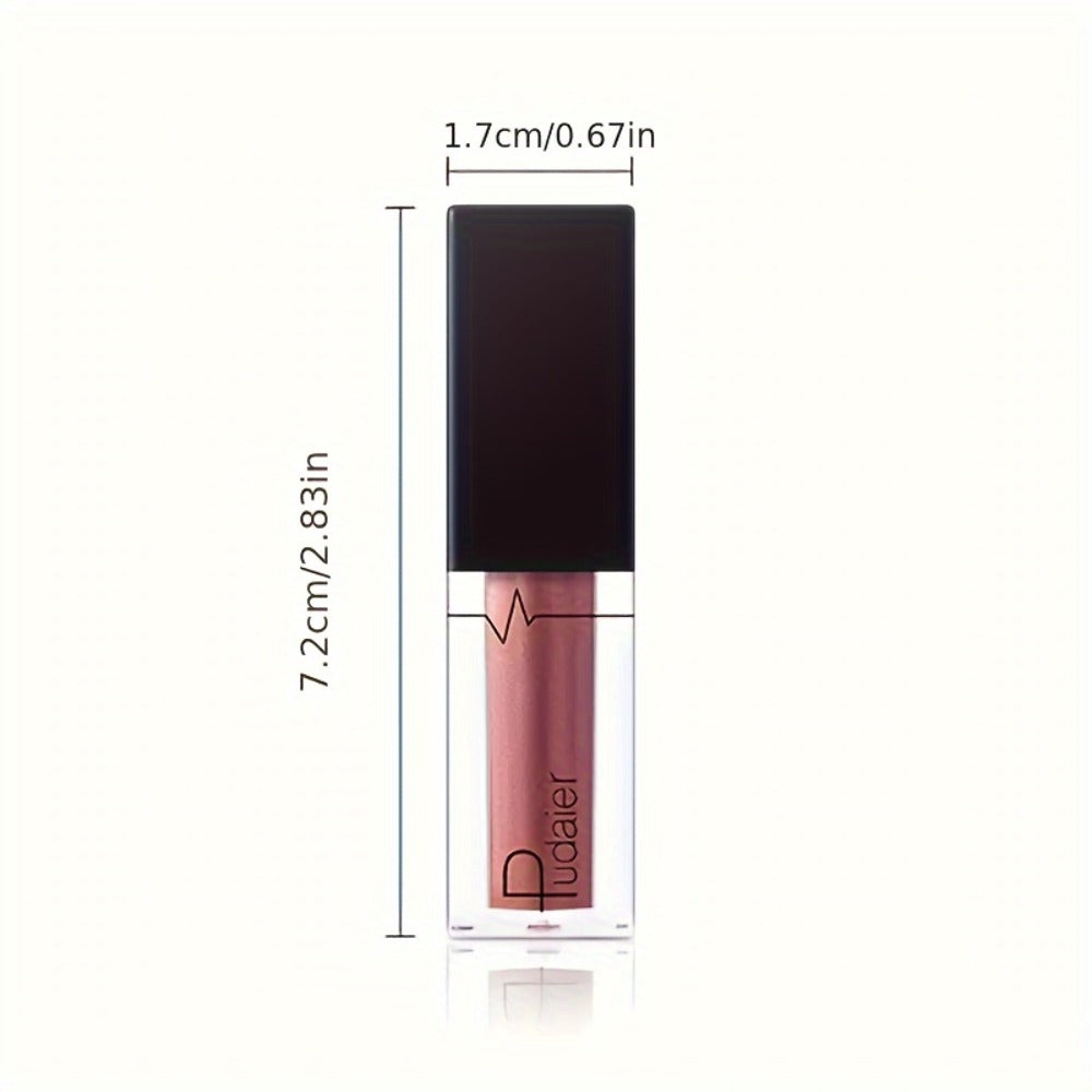 Metallic Glitter Liquid Lipstick 22 Shades Waterproof Shimmer Lip Gloss Non-Sticky Plant Squalane Formula - Long-Lasting Transfer-Proof Bold Lip Tint for Party Festival Bridal Dail - product image 6