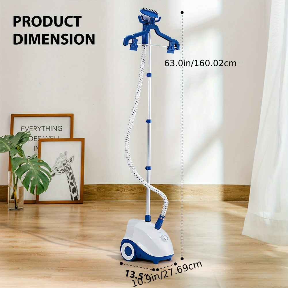 Garment Steamer Hanging Iron Machine 1500W, Vertical Steam Iron with 1.8L Large Water Tank, 60 Min Continuous Steam, 45s Fast Heat-Up, Roll Wheels, Adjustable Handheld Steamer for  - product image 4
