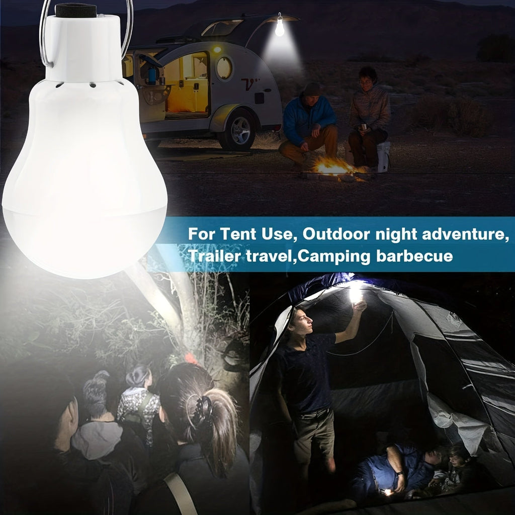 110 Lumen 12 LED, 800mAh Rechargeable, 6000K Daylight, Carry-along Hanging Lamp for Garden, Yard, Garage, Chicken Coop & Tent Camping, 4 Pack | Outdoor Solar - product image 4