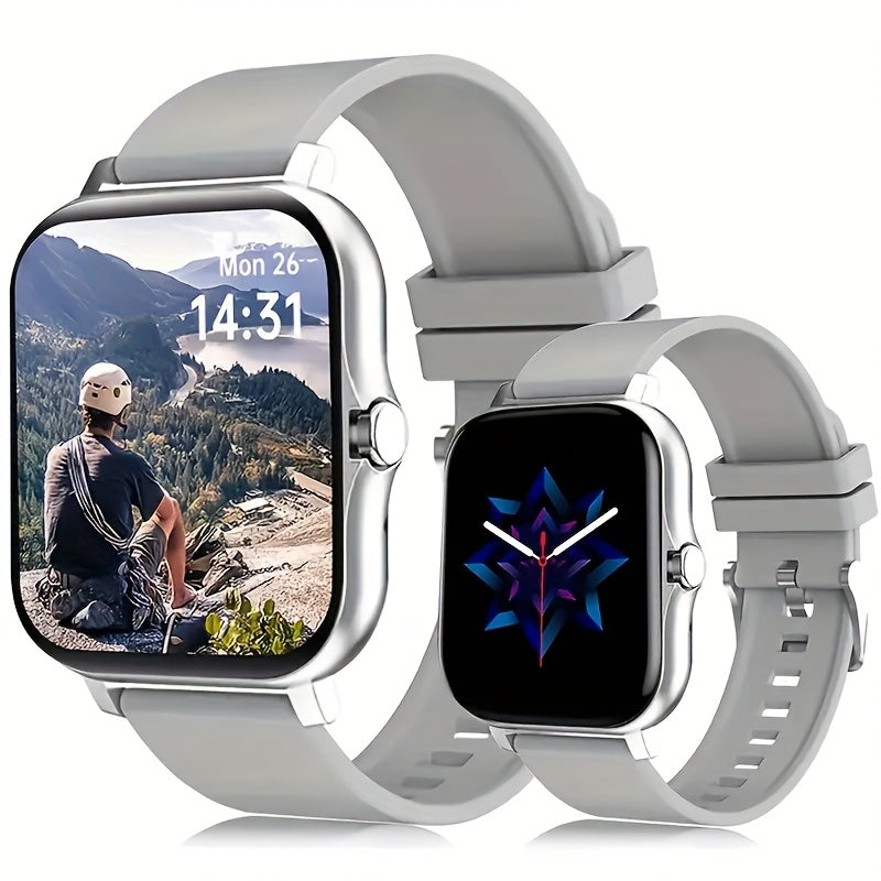 Fitness Tracker Watch Compatible with Android & iPhone for Men and Women, Dual Strap – Bluetooth Calling Smartwatch with 1.83" Full Touch Screen, Multiple Sport Modes, Music Control & Sedentary Reminder