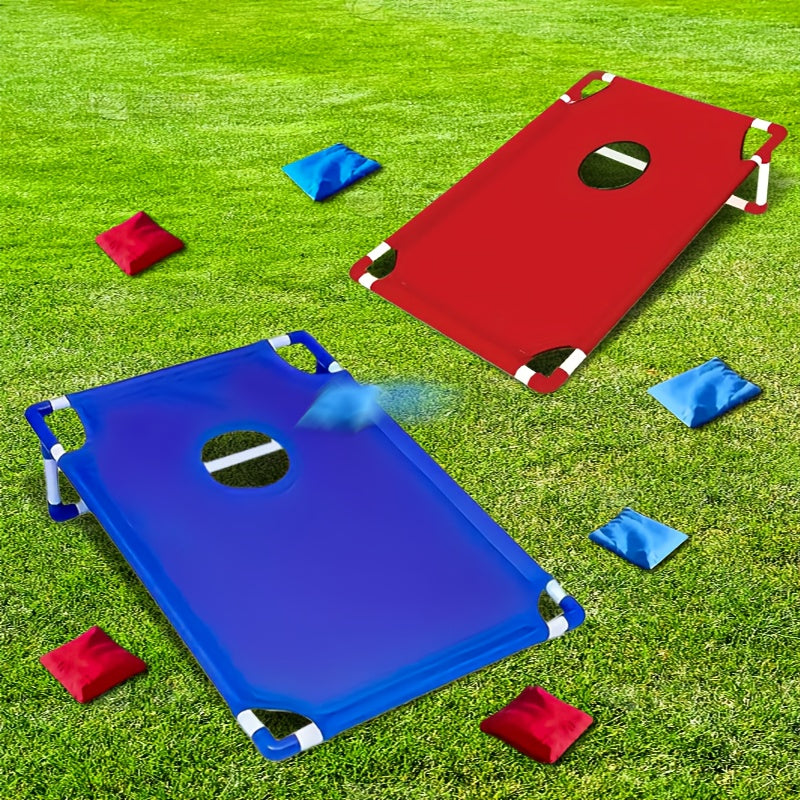 Cornhole Game Set with 12 Bean Bags Cornhole Boards Red Blue Gift Box for Outdoor Backyard Camping Beach Indoor Party Yard Games Holiday Gift Family Fun Bean - product image 6