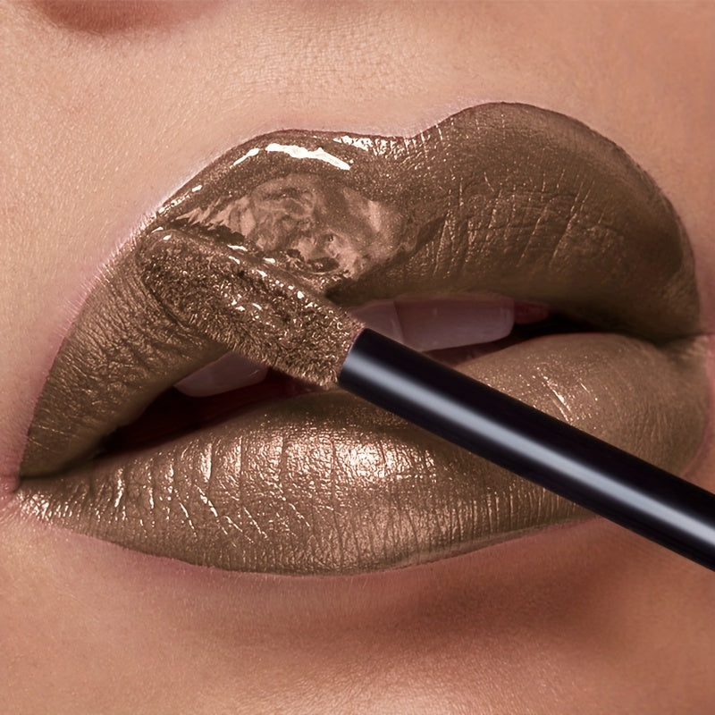 Metallic Glitter Liquid Lipstick 22 Shades Waterproof Shimmer Lip Gloss Non-Sticky Plant Squalane Formula - Long-Lasting Transfer-Proof Bold Lip Tint for Party Festival Bridal Dail - product image 31