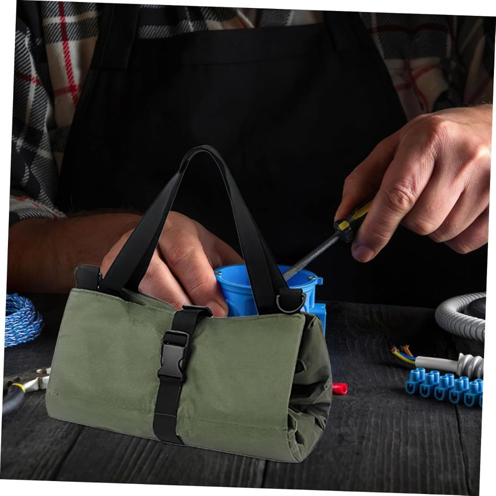 Collapsible Tool Bag Organizer for Hardware Storage | Foldable Tool Kit Bag for Carpentry Electricians Automotive Repairs Outdoor | Portable Buggy Bag Easy Transport - product image 13