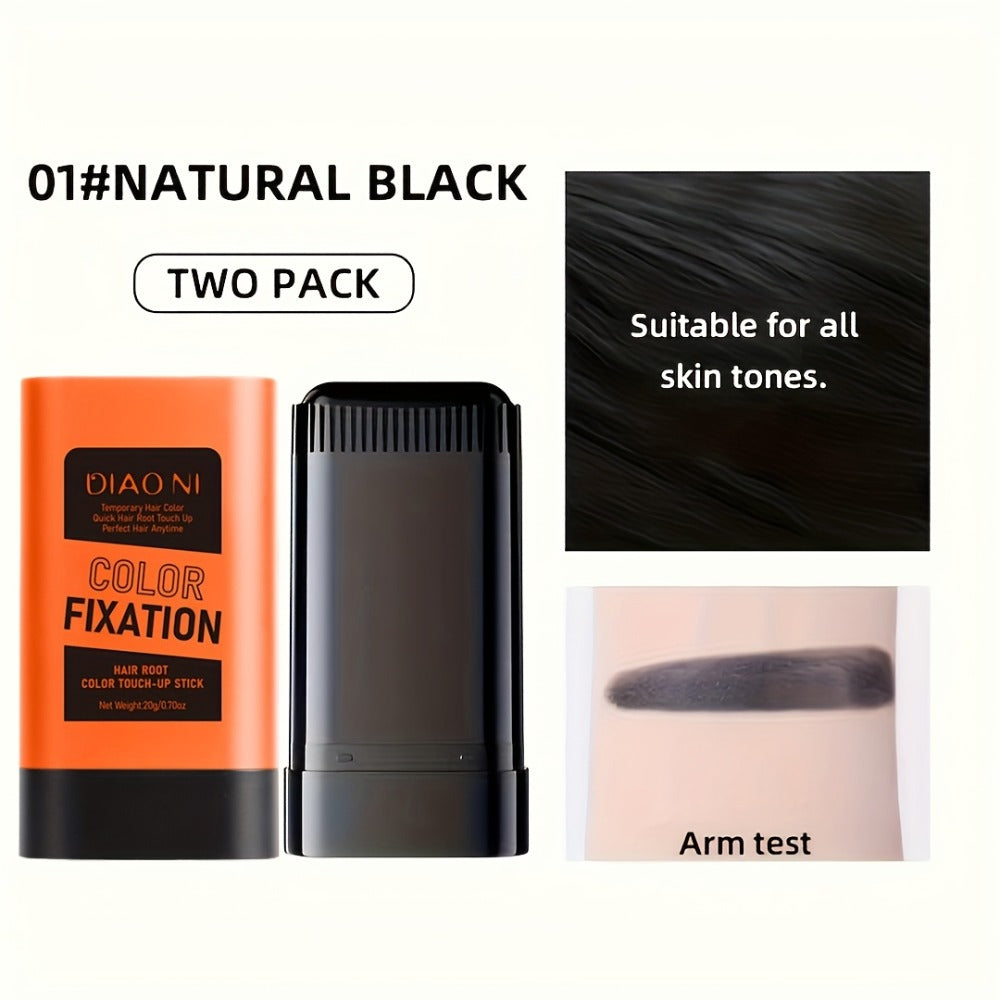 Portable Gray Root Cover Stick 2pcs — Disposable Hair Root Touch-Up with Plant-Based Squalane | Instant Long-Lasting Gray Coverage | No Water Needed | 3 Shades | All Hair Types - product image 3