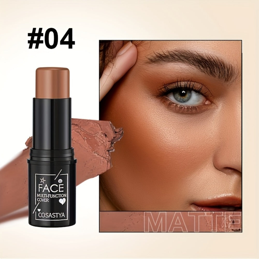 Blush Stick Makeup Set 6 Piece — 3-in-1 Waterproof Blush Eyeshadow Touch-Up Sticks, All-Day Moisturizing Glossy Shimmer, Multi-Color Pink Brown Natural Face Makeup for Women - product image 15