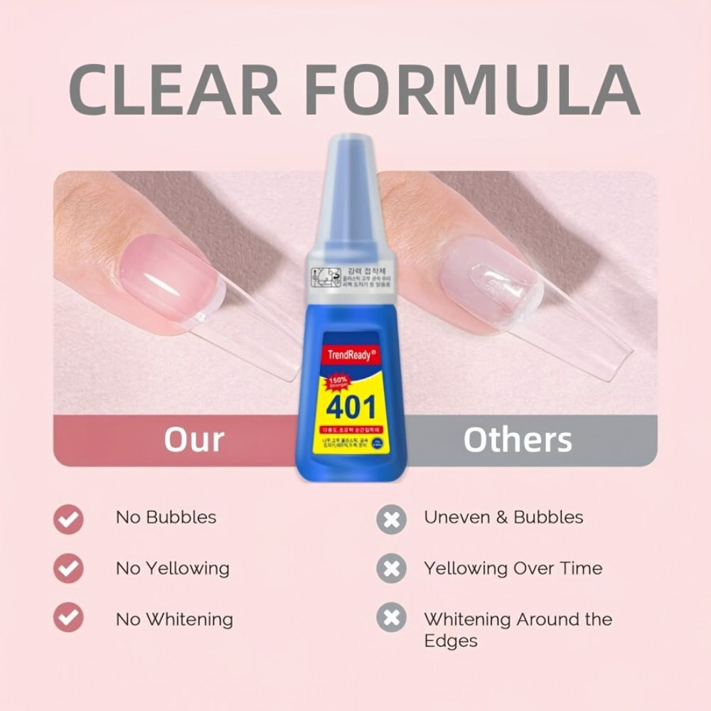 Waterproof Nail Adhesive Tabs with Nail Stickers 0.85oz Dropper Tip Bottle - Extra Strong Alcohol-Free Quick Release Long Wearing Salon Formula for Press On Nails & Nail Art Women  - product image 11
