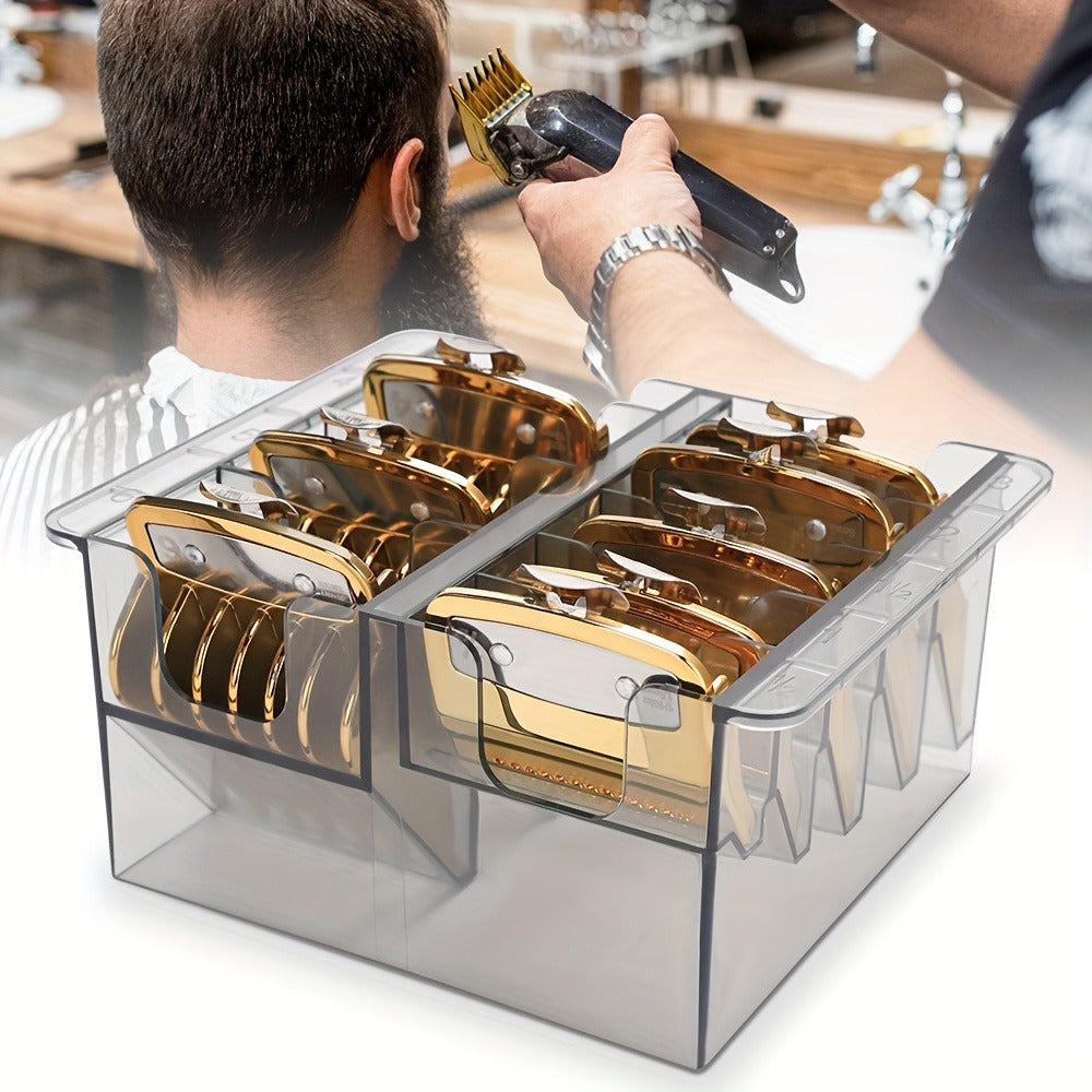 Barber Tool Organizer 8-Slot Clear Plastic Storage Box for Hair Clippers Scissors & Grooming Accessories – Transparent Salon Organizer for Home & Professional Barber Use - product image 10