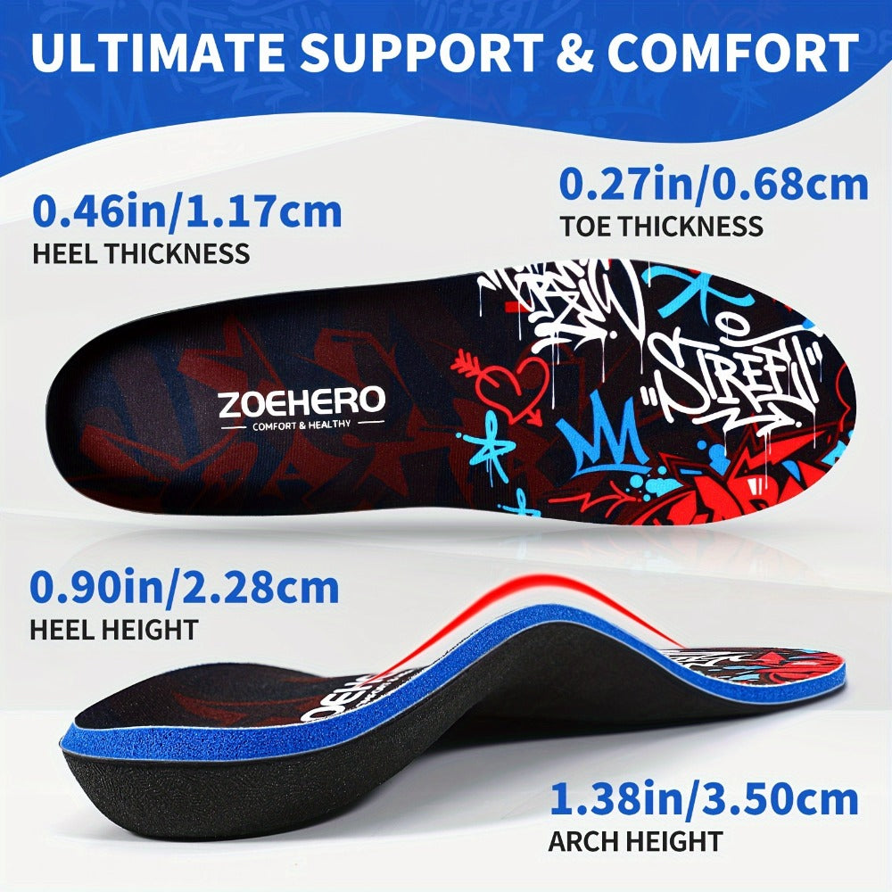 Arch Support Insoles for Men & Women - Heavy Duty Flat Feet Shoe Inserts, Shock Absorbing Comfort Insoles for Standing All Day, Work, Sports, Walking & Hiking - product image 2