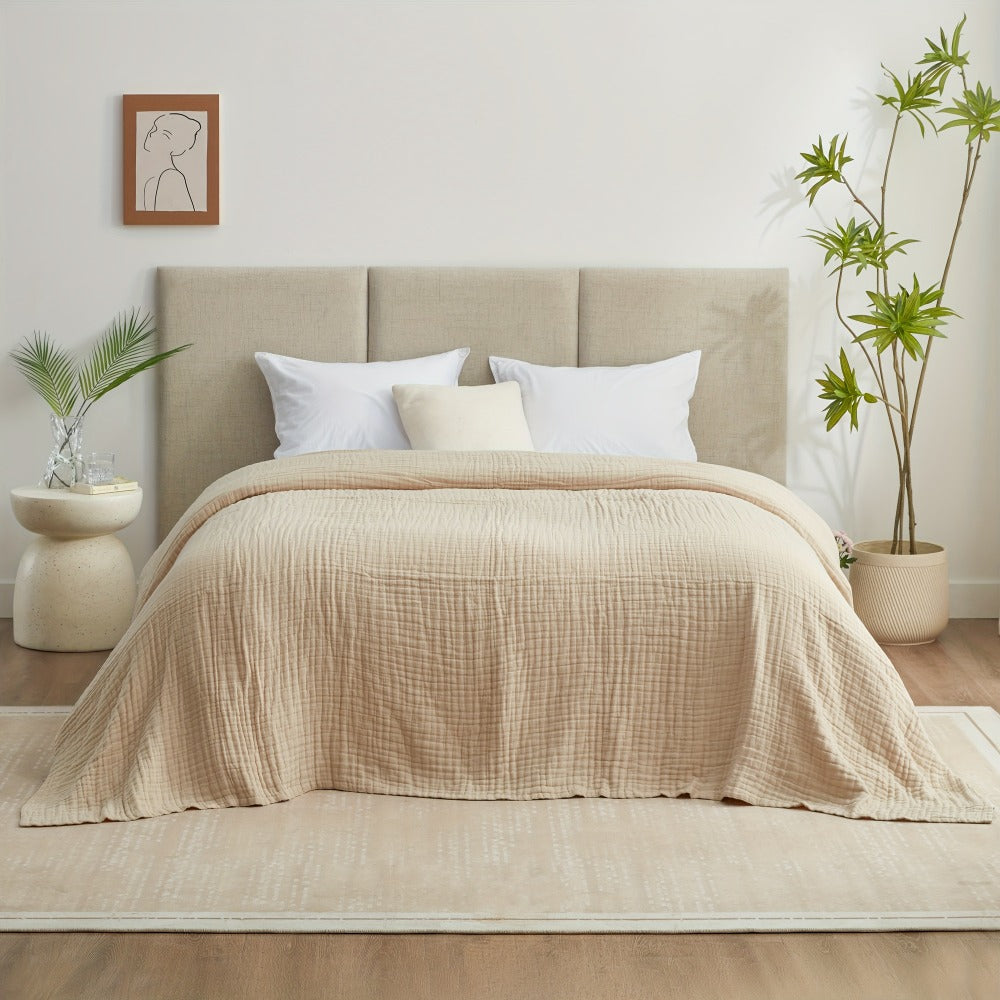 6-Layer Gauze Blanket 100% Muslin – Lightweight Breathable Cotton Throw for Couch & Bed, All Season Adult Blanket, 4 Colors - product image 11