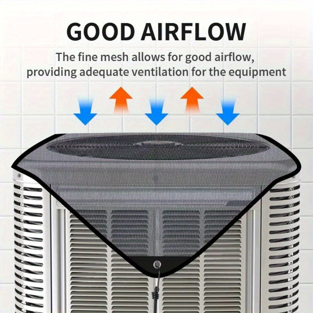 Outdoor Air Conditioner Cover 26"x26", Universal PVC Mesh AC Unit Protector, Prevents Leaves Debris Snow, Weatherproof Outdoor AC Cover for Winter Christmas Season - product image 10