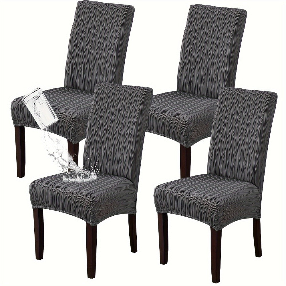 Dining Chair Covers Stretch Slipcovers Set of 4 or 6, Stain Resistant Removable Washable Chair Protector for Home Kitchen Restaurant Wedding, Spandex Jacquard Fabric, 7 Colors Avai - product image 3